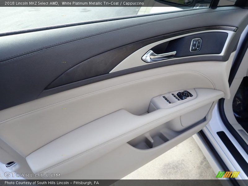 White Platinum Metallic Tri-Coat / Cappuccino 2018 Lincoln MKZ Select AWD