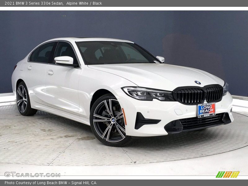 Alpine White / Black 2021 BMW 3 Series 330e Sedan