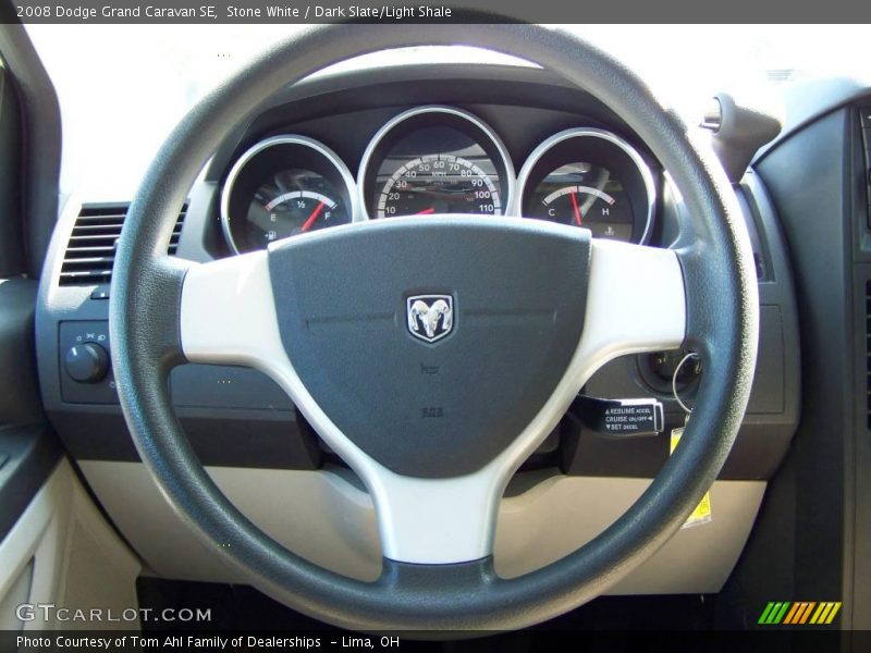Stone White / Dark Slate/Light Shale 2008 Dodge Grand Caravan SE