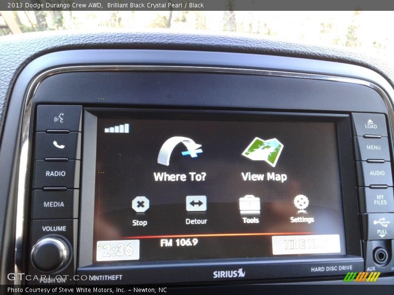 Brilliant Black Crystal Pearl / Black 2013 Dodge Durango Crew AWD