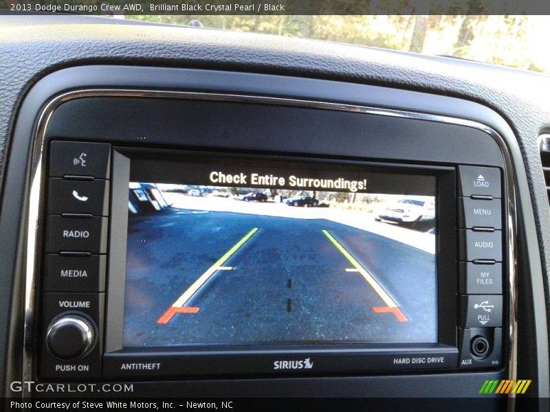 Brilliant Black Crystal Pearl / Black 2013 Dodge Durango Crew AWD