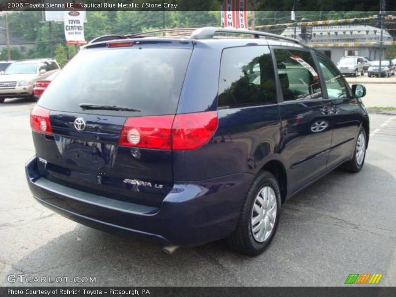 Nautical Blue Metallic / Stone Gray 2006 Toyota Sienna LE