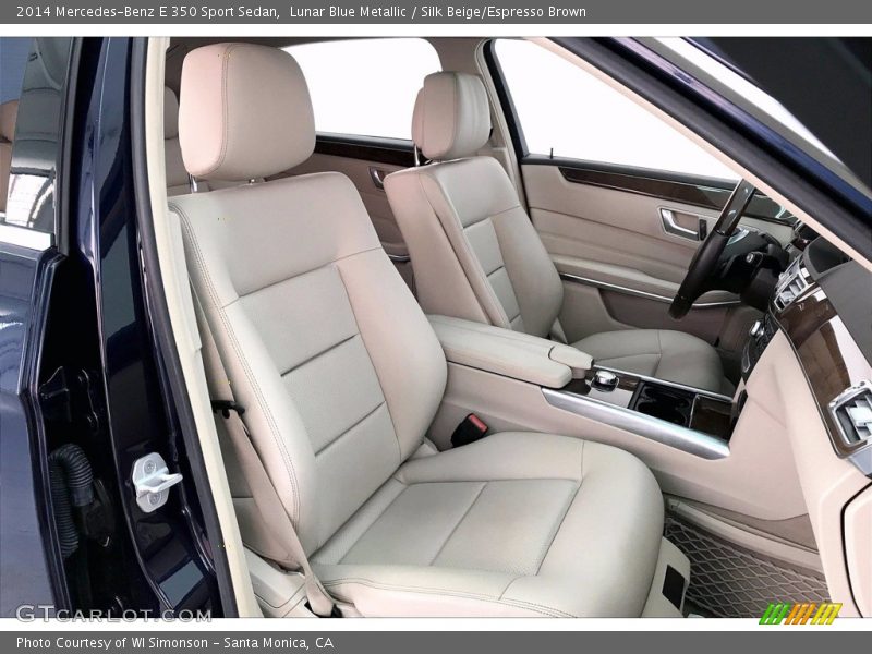 Lunar Blue Metallic / Silk Beige/Espresso Brown 2014 Mercedes-Benz E 350 Sport Sedan
