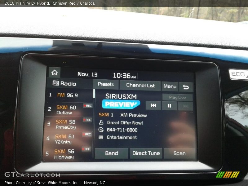 Controls of 2018 Niro LX Hybrid