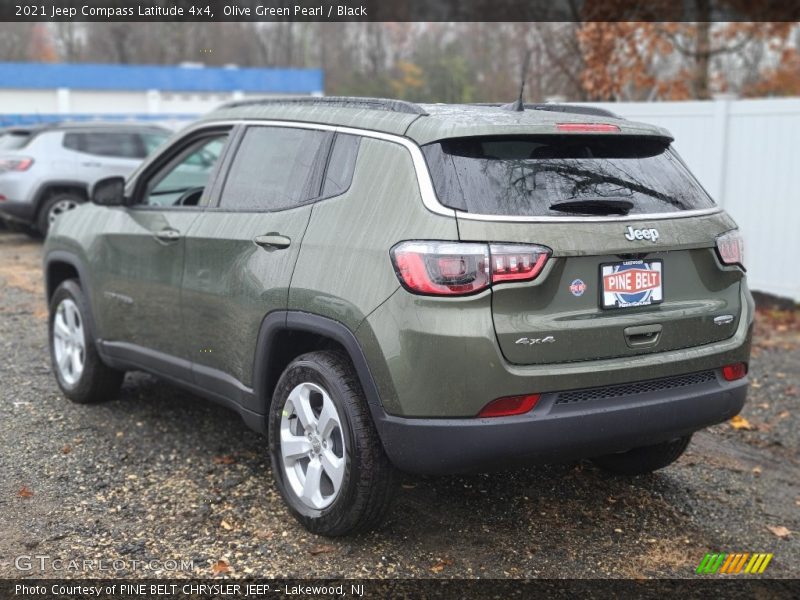 Olive Green Pearl / Black 2021 Jeep Compass Latitude 4x4