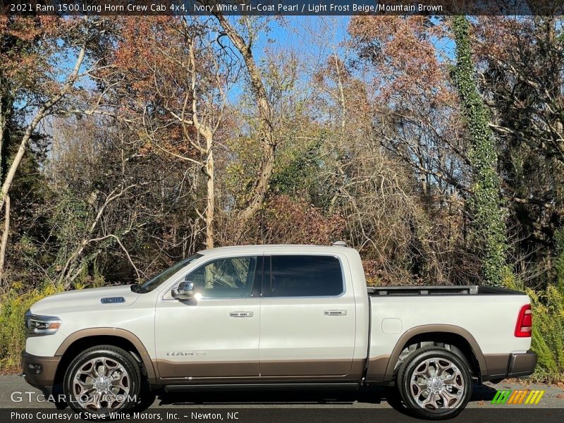  2021 1500 Long Horn Crew Cab 4x4 Ivory White Tri-Coat Pearl