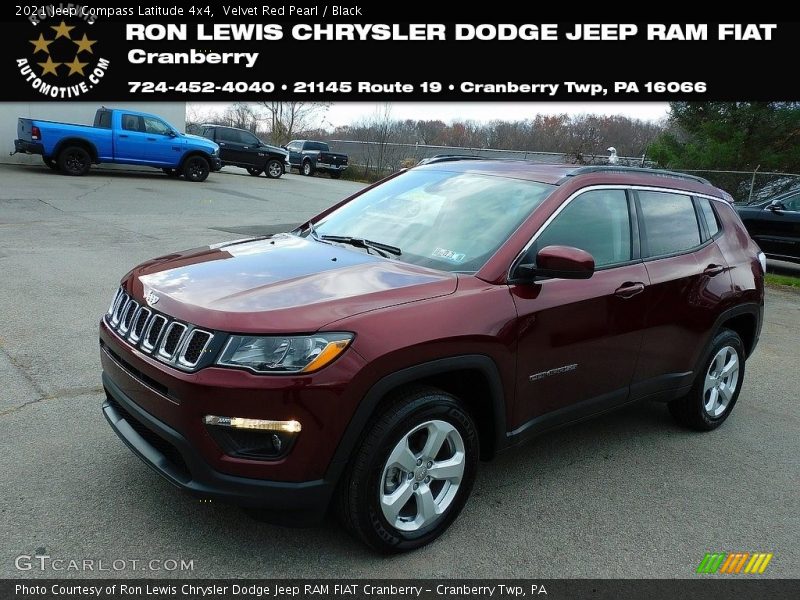 Velvet Red Pearl / Black 2021 Jeep Compass Latitude 4x4