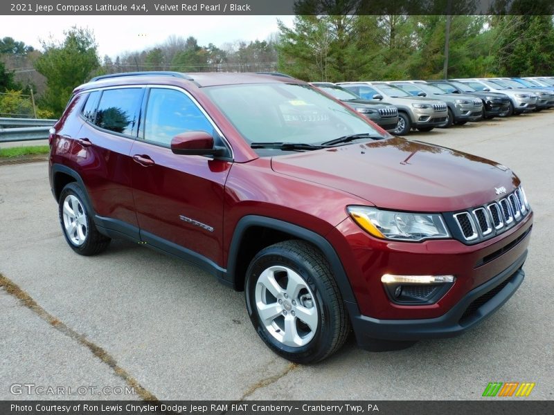 Velvet Red Pearl / Black 2021 Jeep Compass Latitude 4x4