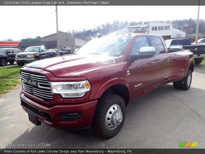 Delmonico Red Pearl / Black 2019 Ram 3500 Laramie Crew Cab 4x4
