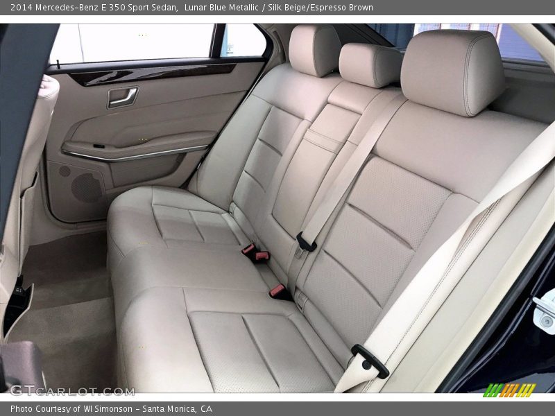 Lunar Blue Metallic / Silk Beige/Espresso Brown 2014 Mercedes-Benz E 350 Sport Sedan