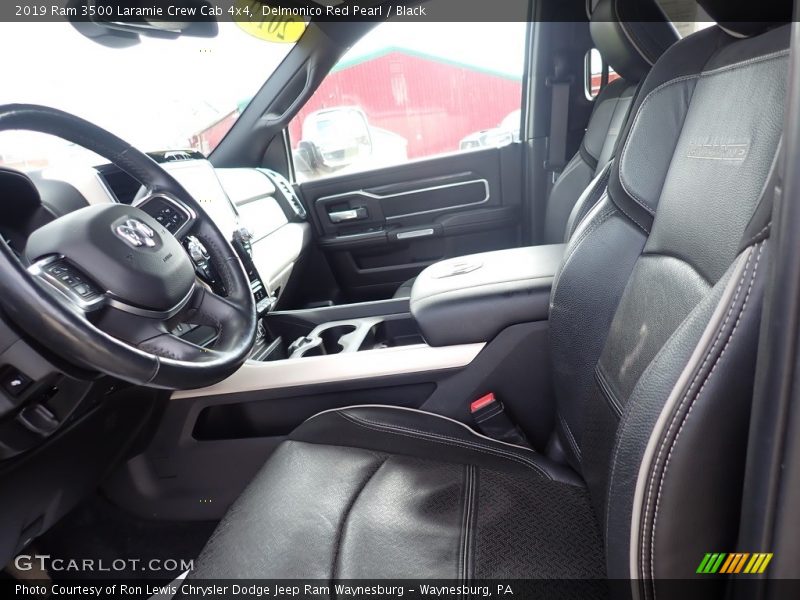 Front Seat of 2019 3500 Laramie Crew Cab 4x4