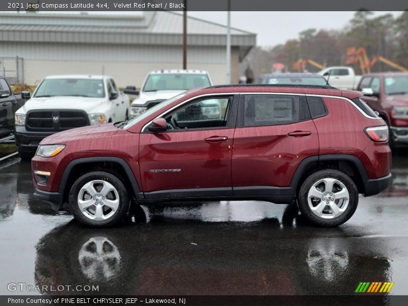 Velvet Red Pearl / Black 2021 Jeep Compass Latitude 4x4