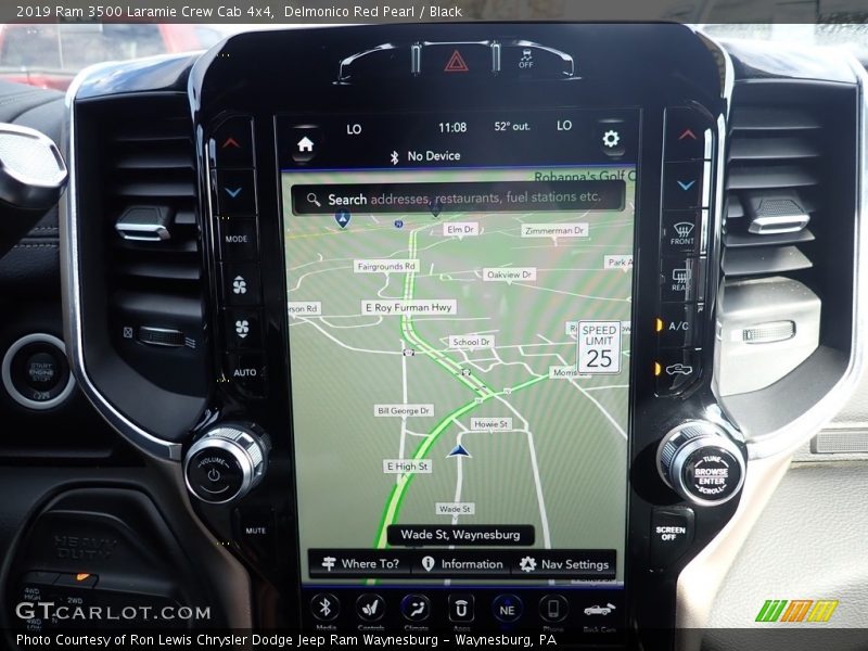Navigation of 2019 3500 Laramie Crew Cab 4x4