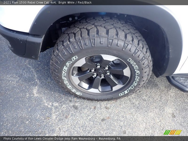 Bright White / Red/Black 2021 Ram 1500 Rebel Crew Cab 4x4