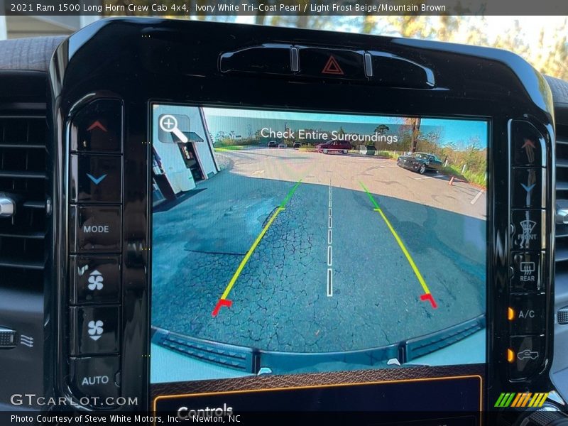 Ivory White Tri-Coat Pearl / Light Frost Beige/Mountain Brown 2021 Ram 1500 Long Horn Crew Cab 4x4