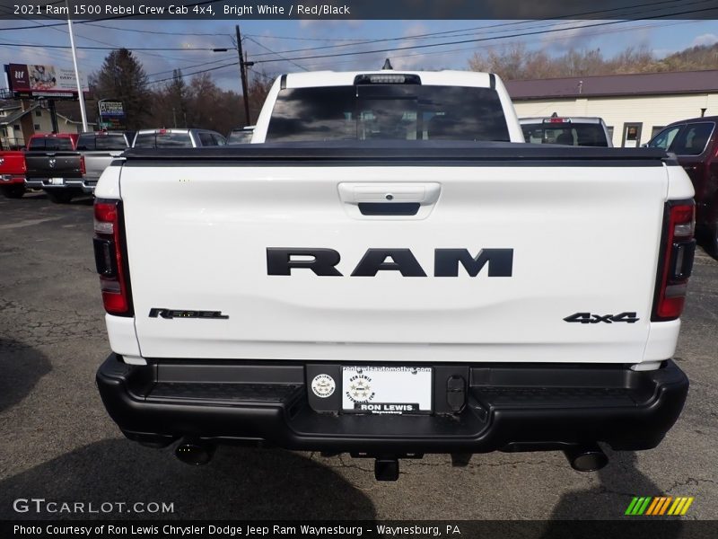 Bright White / Red/Black 2021 Ram 1500 Rebel Crew Cab 4x4