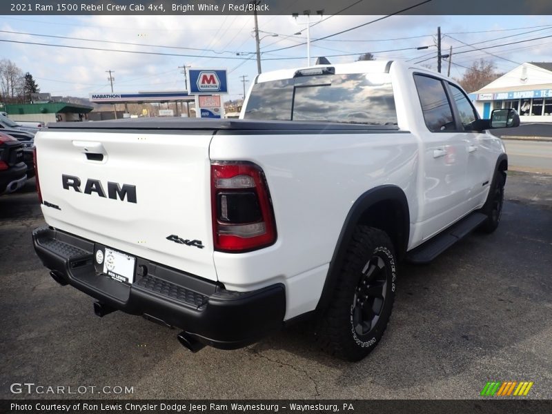 Bright White / Red/Black 2021 Ram 1500 Rebel Crew Cab 4x4