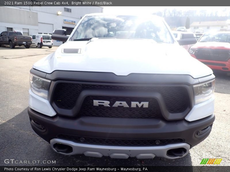 Bright White / Red/Black 2021 Ram 1500 Rebel Crew Cab 4x4