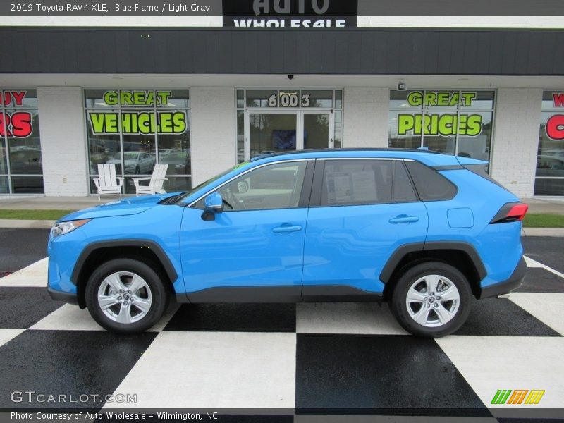 Blue Flame / Light Gray 2019 Toyota RAV4 XLE