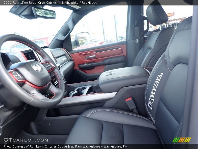 Bright White / Red/Black 2021 Ram 1500 Rebel Crew Cab 4x4