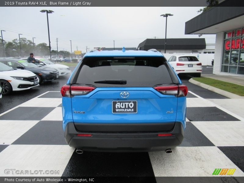 Blue Flame / Light Gray 2019 Toyota RAV4 XLE