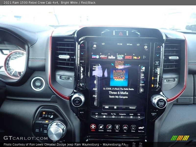 Bright White / Red/Black 2021 Ram 1500 Rebel Crew Cab 4x4