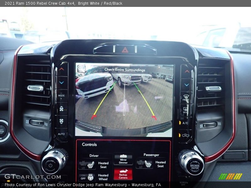 Bright White / Red/Black 2021 Ram 1500 Rebel Crew Cab 4x4