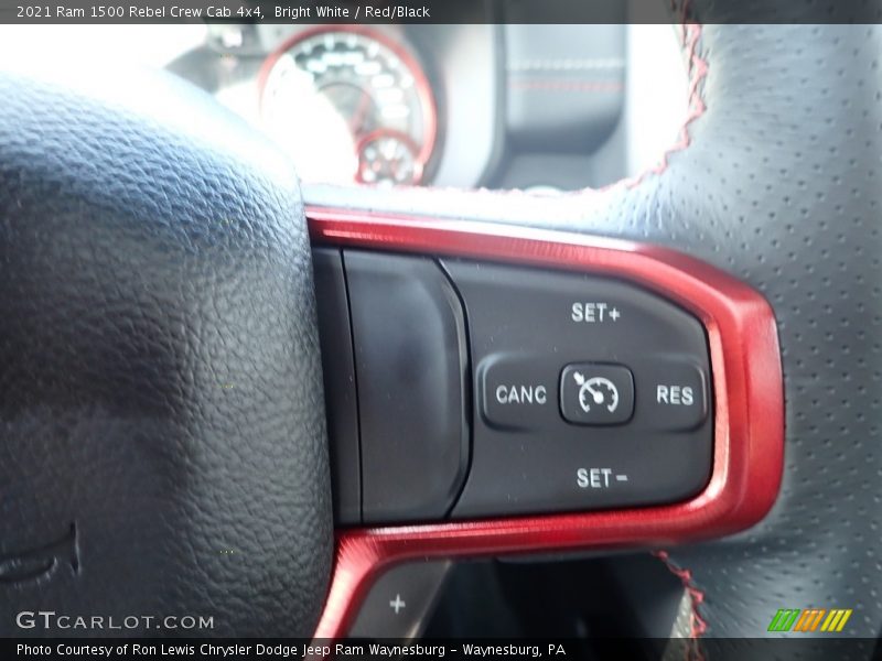 Bright White / Red/Black 2021 Ram 1500 Rebel Crew Cab 4x4