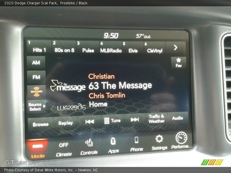 Frostbite / Black 2020 Dodge Charger Scat Pack