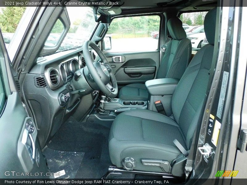 Front Seat of 2021 Gladiator Willys 4x4
