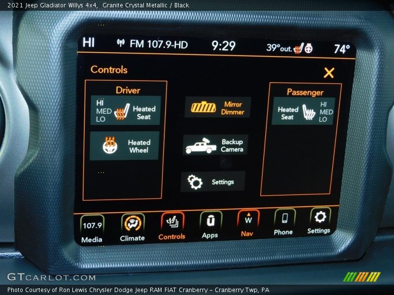 Granite Crystal Metallic / Black 2021 Jeep Gladiator Willys 4x4