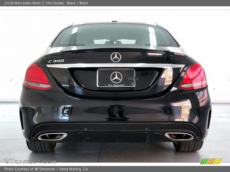 Black / Black 2018 Mercedes-Benz C 300 Sedan