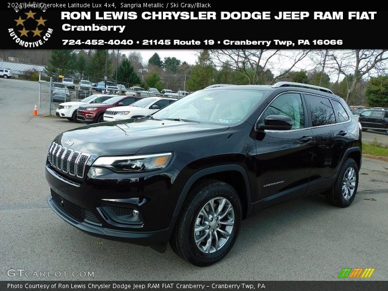 Sangria Metallic / Ski Gray/Black 2021 Jeep Cherokee Latitude Lux 4x4