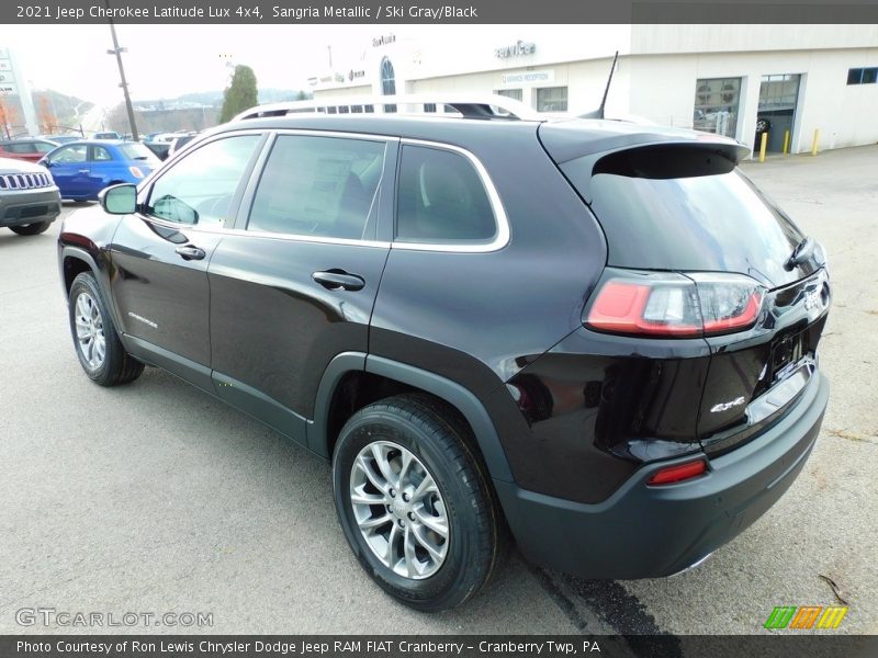 Sangria Metallic / Ski Gray/Black 2021 Jeep Cherokee Latitude Lux 4x4