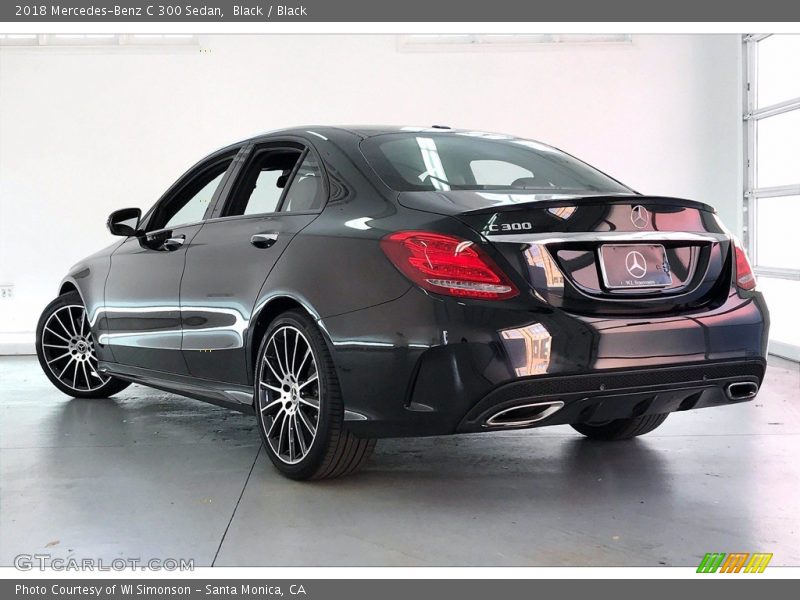 Black / Black 2018 Mercedes-Benz C 300 Sedan