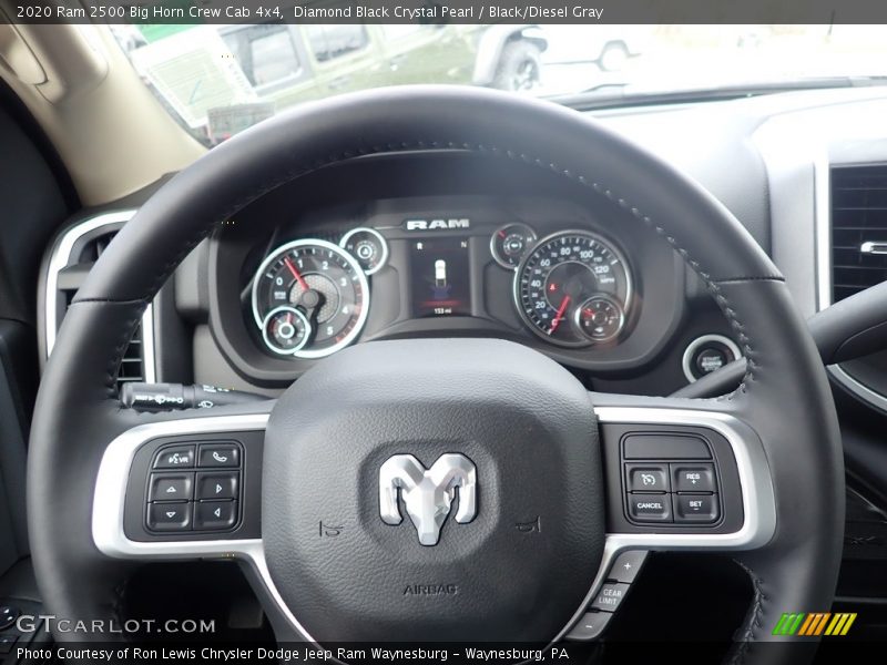 Diamond Black Crystal Pearl / Black/Diesel Gray 2020 Ram 2500 Big Horn Crew Cab 4x4