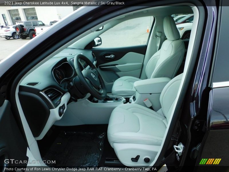 Front Seat of 2021 Cherokee Latitude Lux 4x4