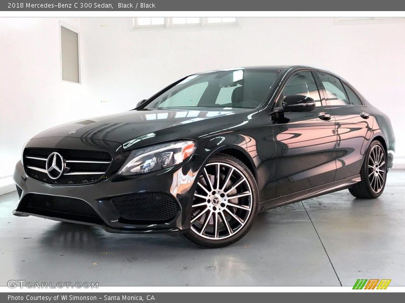 Black / Black 2018 Mercedes-Benz C 300 Sedan
