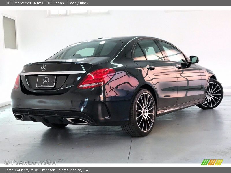 Black / Black 2018 Mercedes-Benz C 300 Sedan