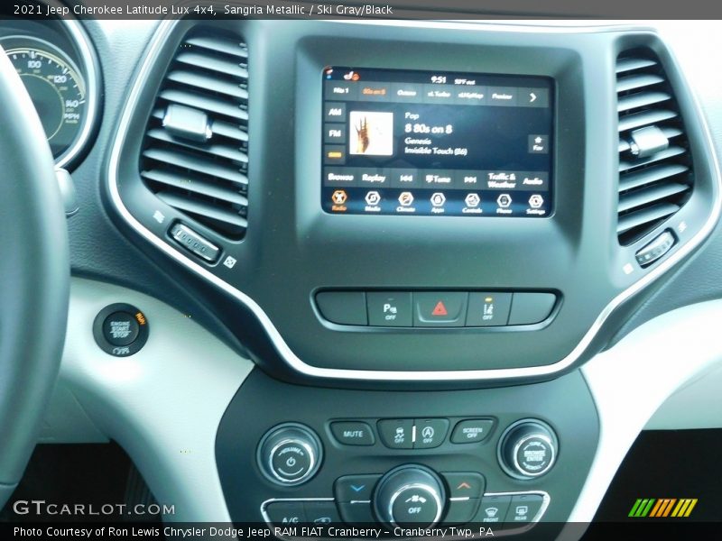 Controls of 2021 Cherokee Latitude Lux 4x4