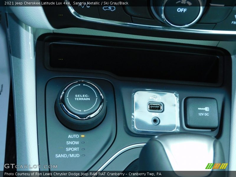 Controls of 2021 Cherokee Latitude Lux 4x4