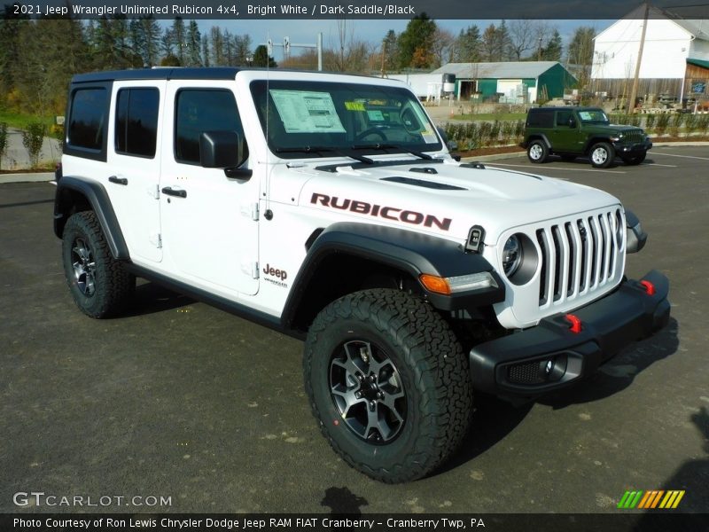 Bright White / Dark Saddle/Black 2021 Jeep Wrangler Unlimited Rubicon 4x4