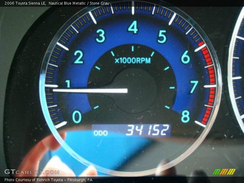Nautical Blue Metallic / Stone Gray 2006 Toyota Sienna LE