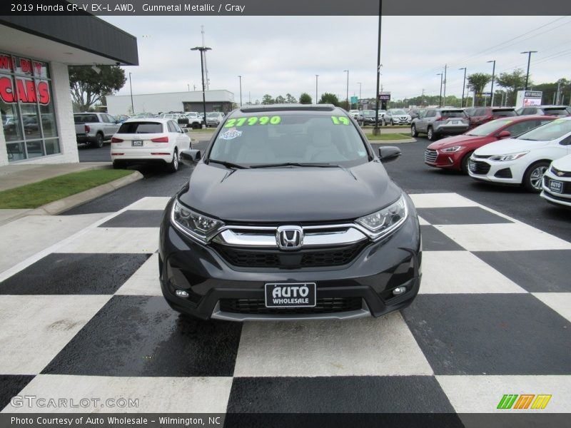 Gunmetal Metallic / Gray 2019 Honda CR-V EX-L AWD