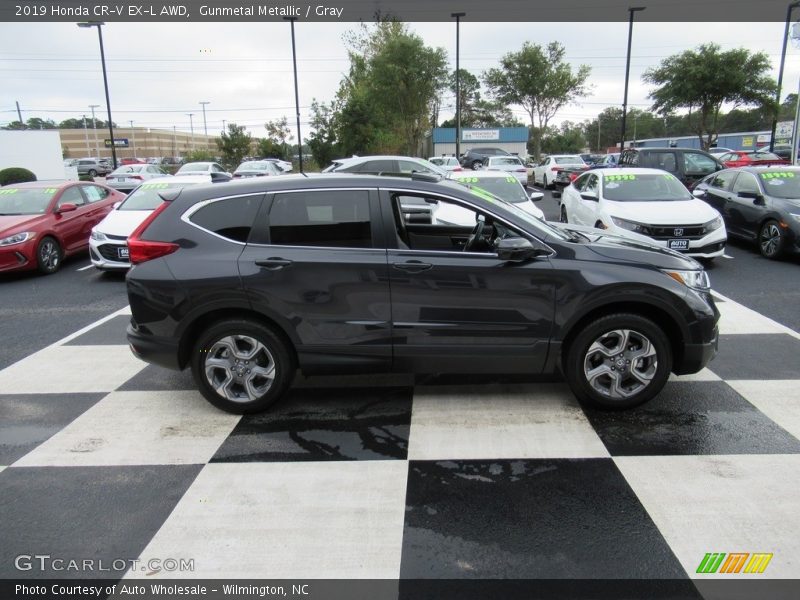 Gunmetal Metallic / Gray 2019 Honda CR-V EX-L AWD