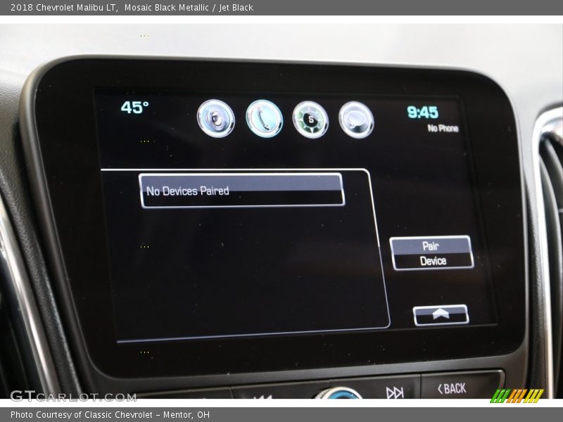 Mosaic Black Metallic / Jet Black 2018 Chevrolet Malibu LT