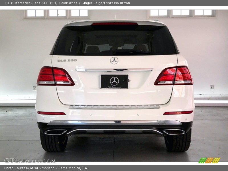 Polar White / Ginger Beige/Espresso Brown 2018 Mercedes-Benz GLE 350