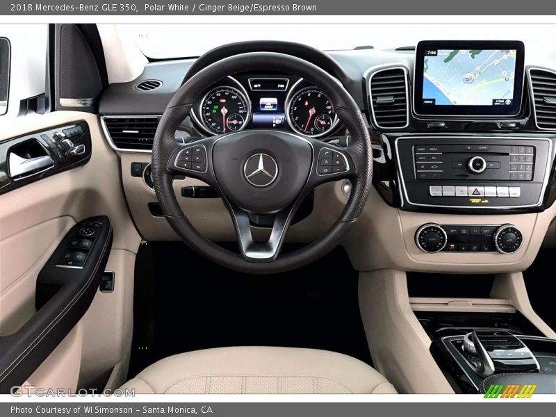 Polar White / Ginger Beige/Espresso Brown 2018 Mercedes-Benz GLE 350