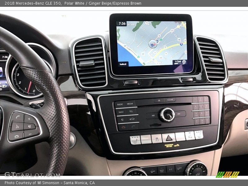 Polar White / Ginger Beige/Espresso Brown 2018 Mercedes-Benz GLE 350