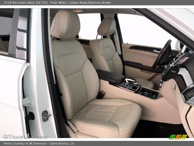 Polar White / Ginger Beige/Espresso Brown 2018 Mercedes-Benz GLE 350